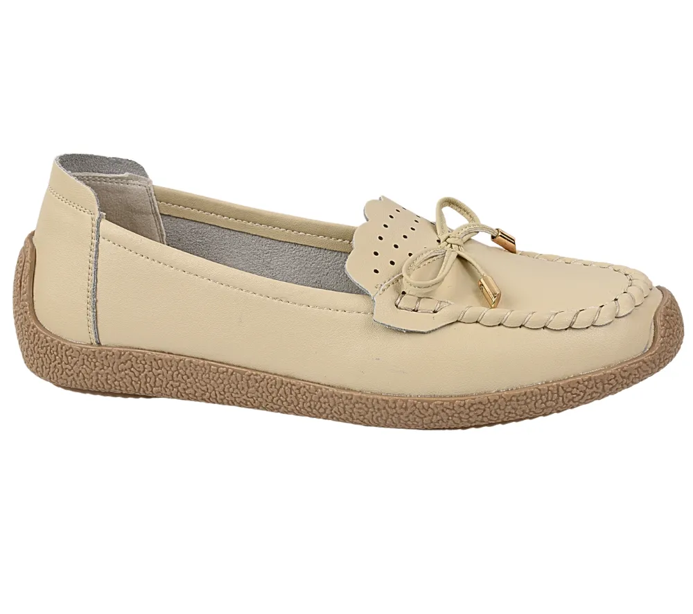 Pantofi casual, dama GALLOP GA 2315 crem, piele naturala