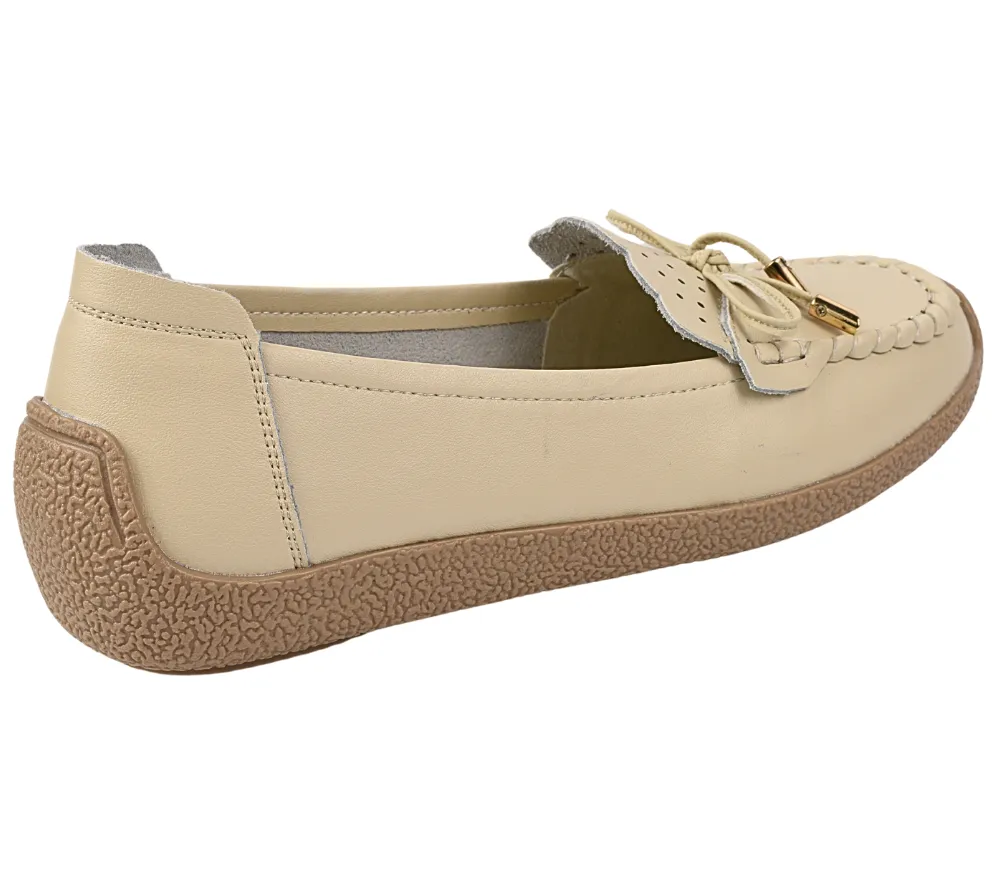 Pantofi casual, dama GALLOP GA 2315 crem, piele naturala