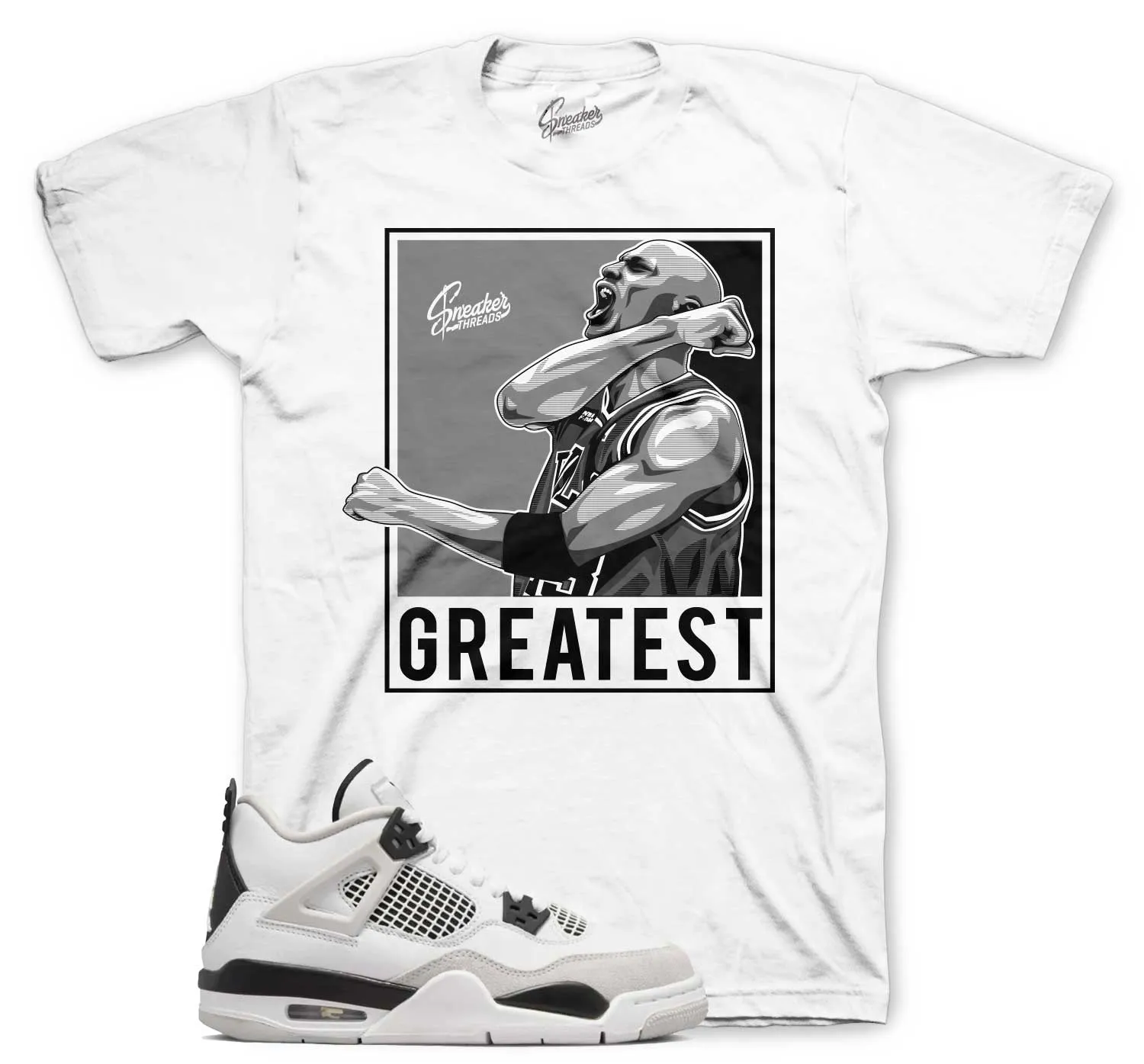 Retro 4 Military Black Greatest Shirt