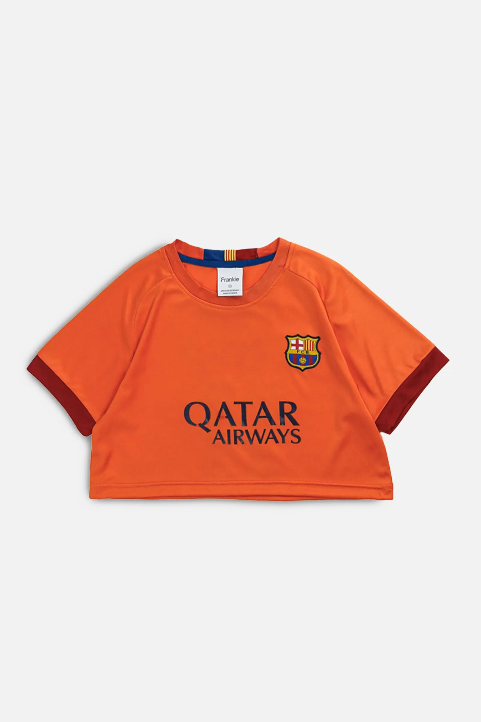 Rework Crop Barcelona Soccer Jersey - XS