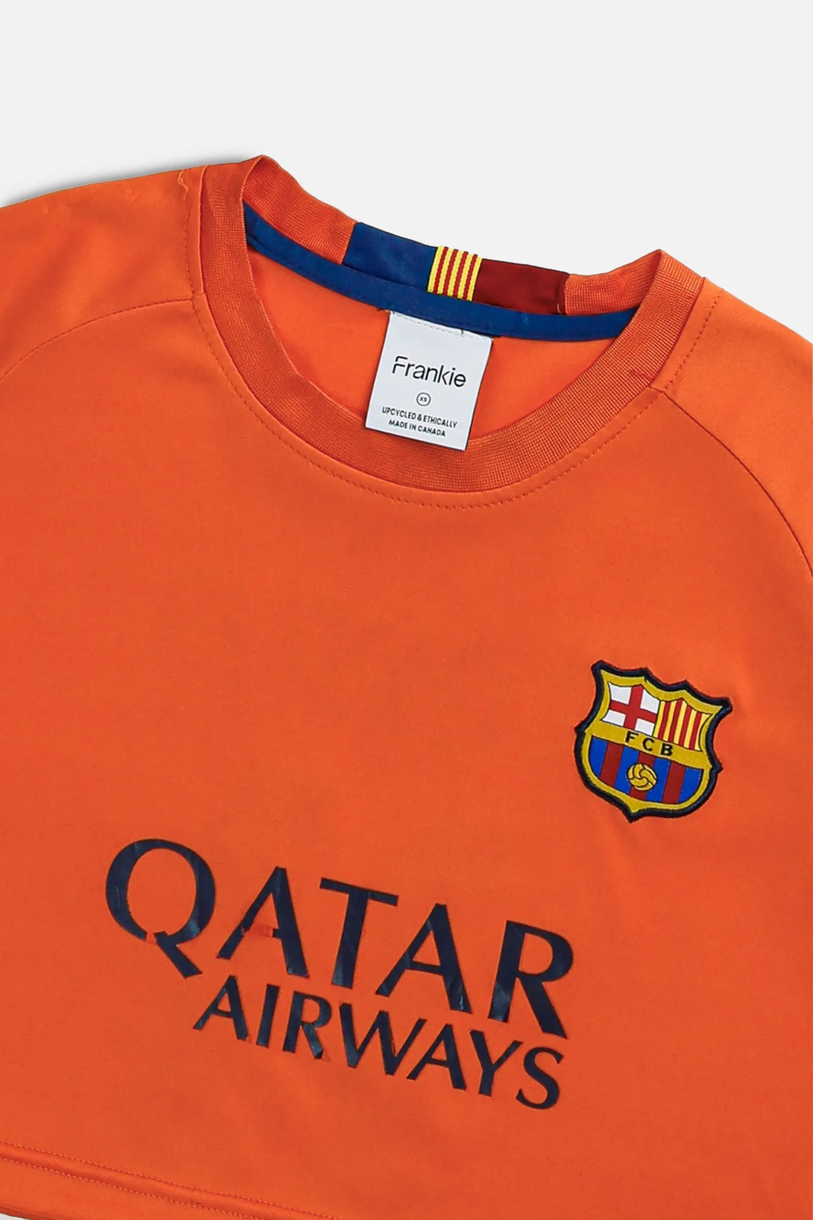 Rework Crop Barcelona Soccer Jersey - XS