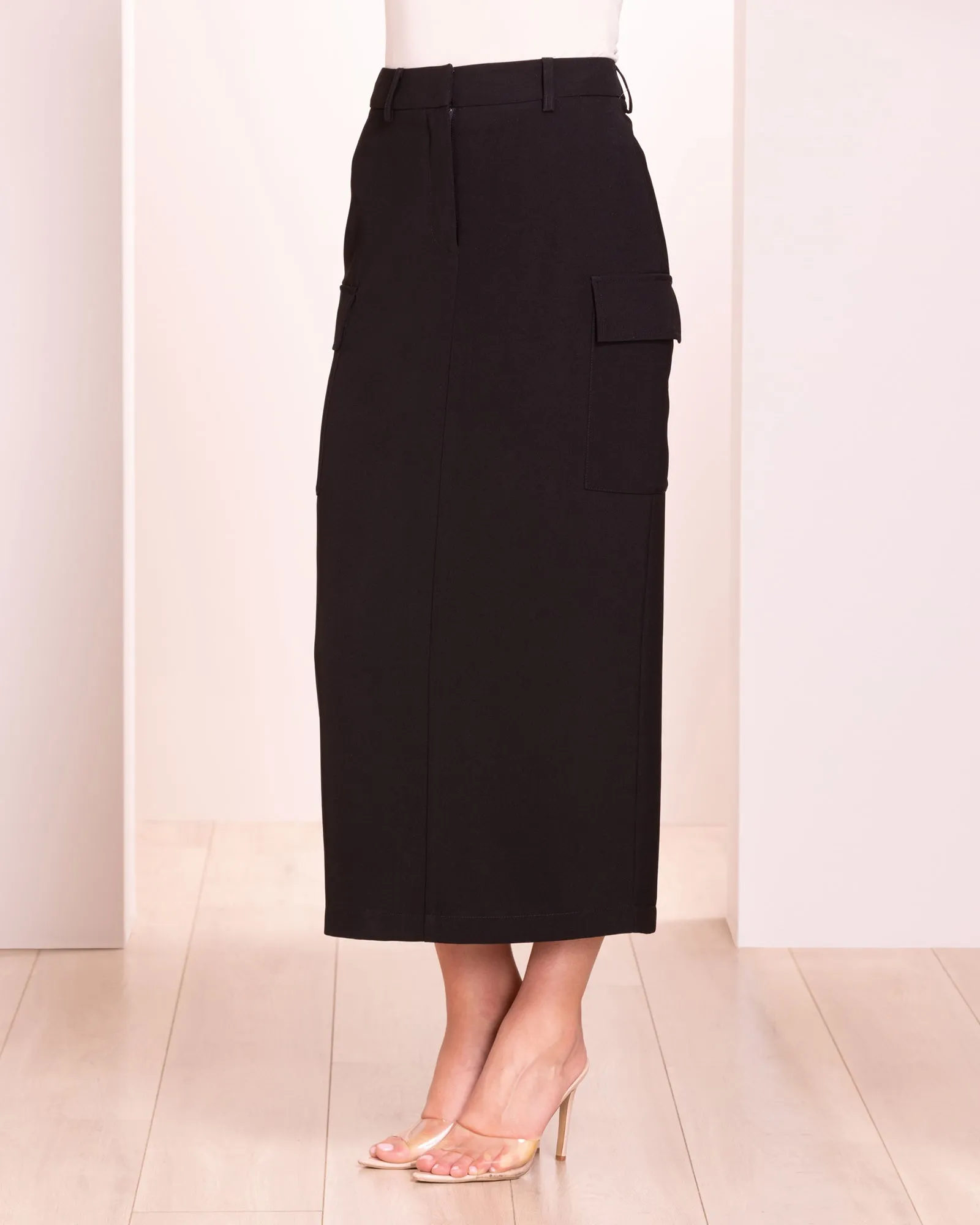 Siela Cargo Midi Skirt