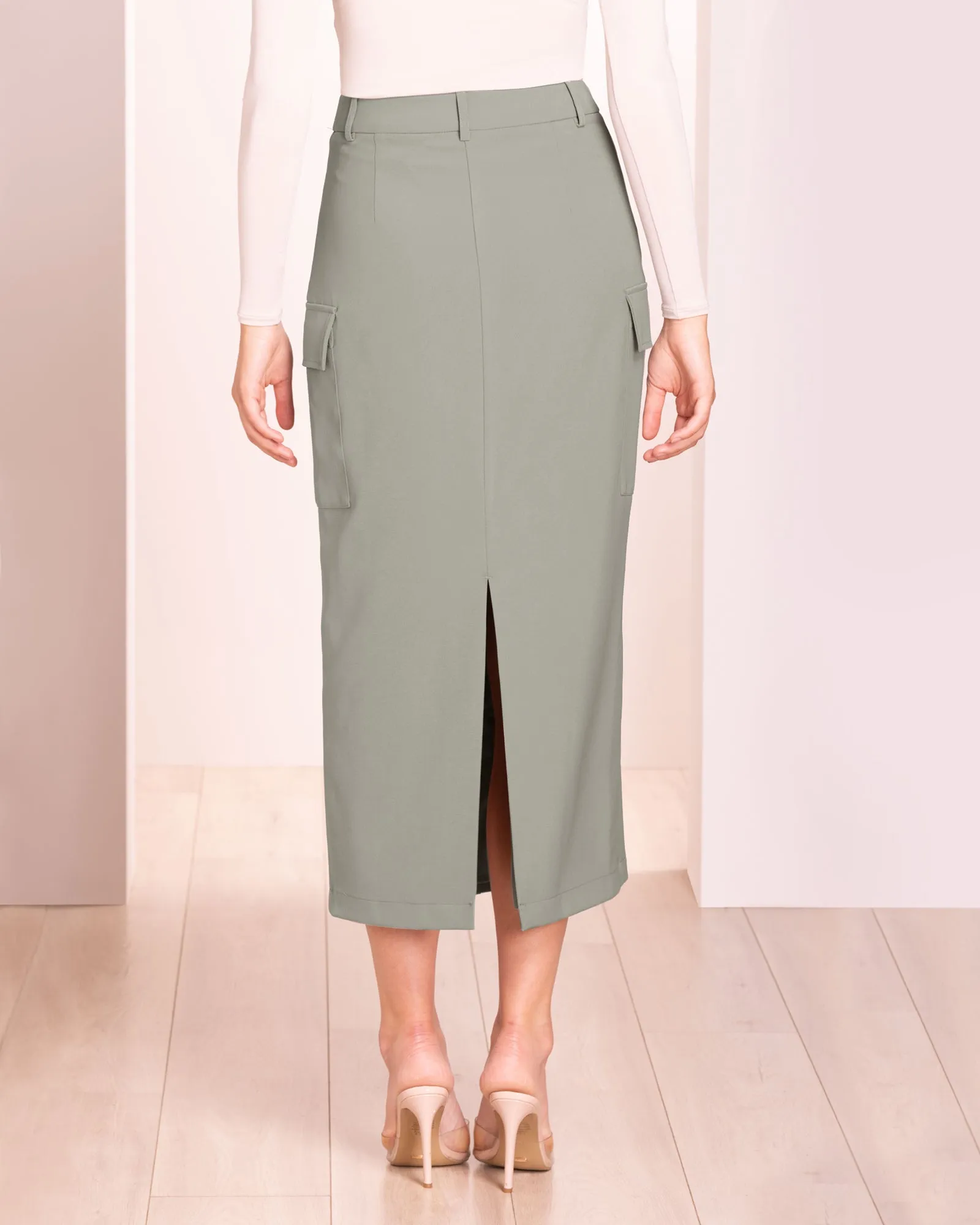 Siela Cargo Midi Skirt