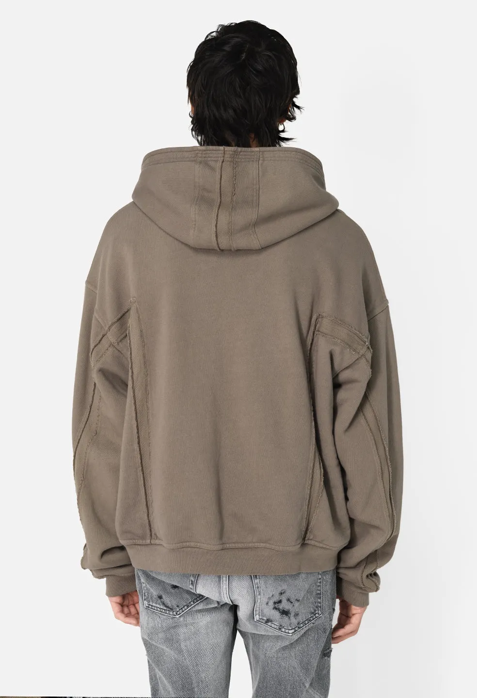 Slab Full-Zip Hoodie / Bark