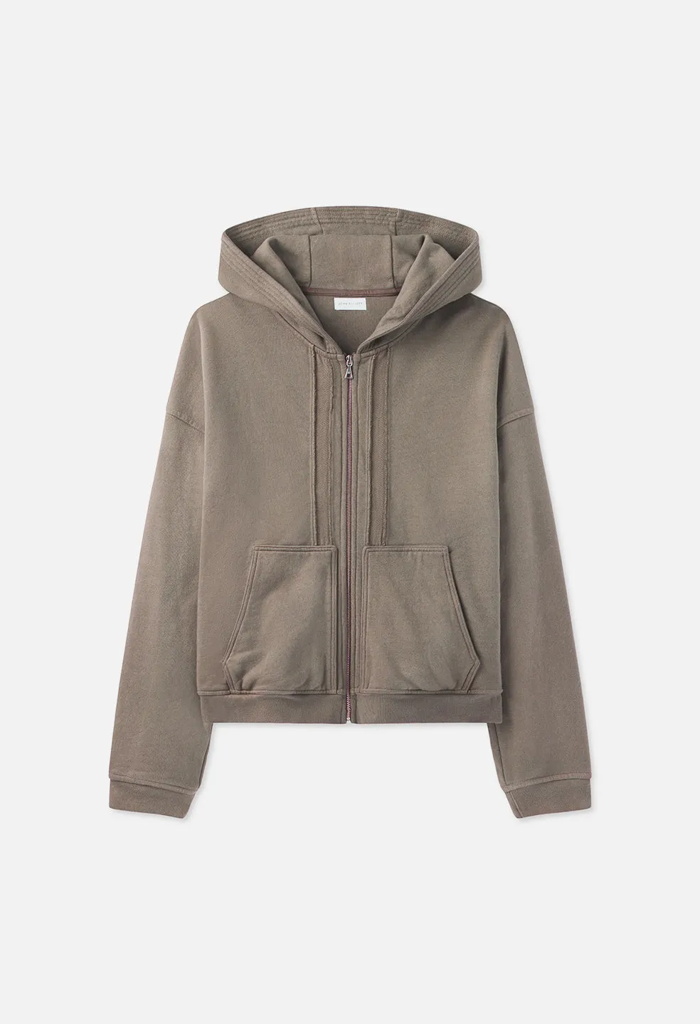 Slab Full-Zip Hoodie / Bark