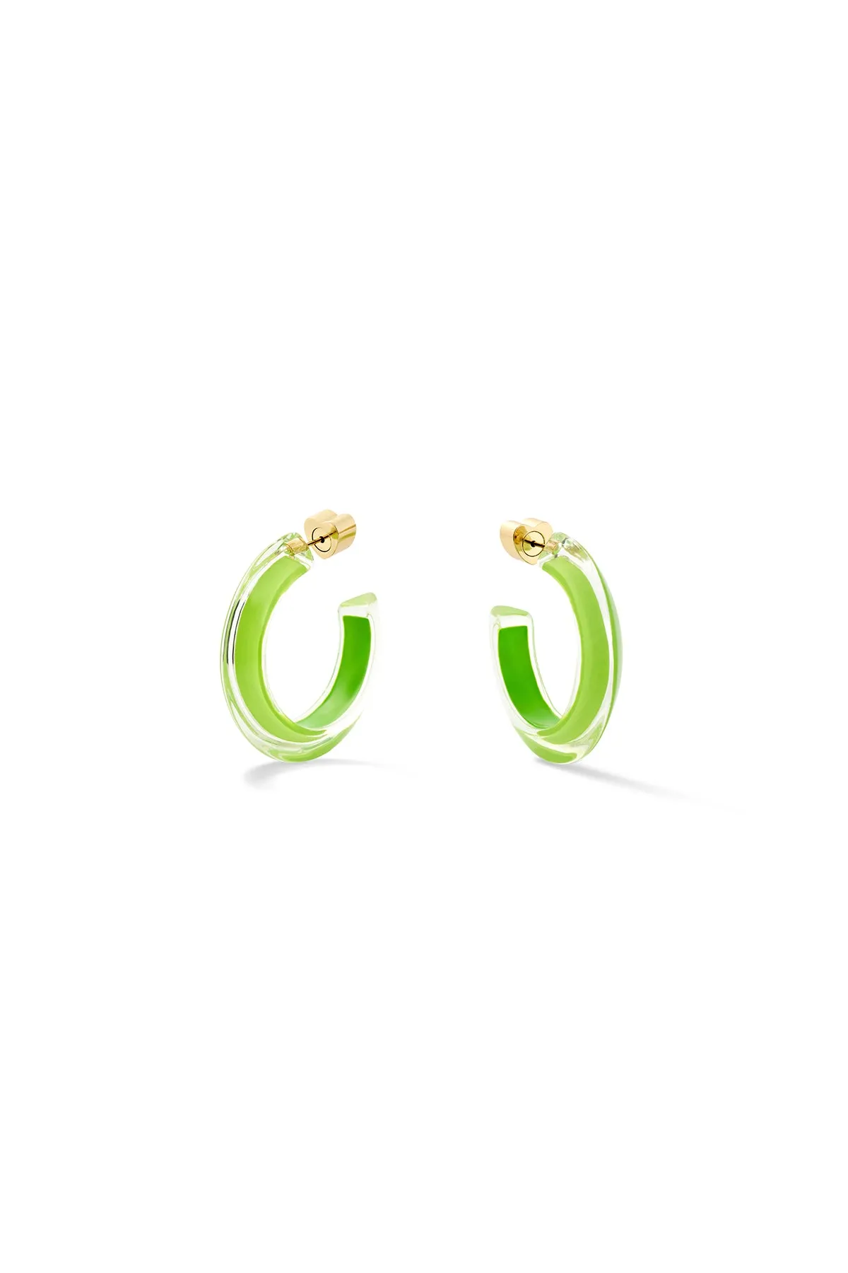 Small Lucite Jelly Hoop? Earrings