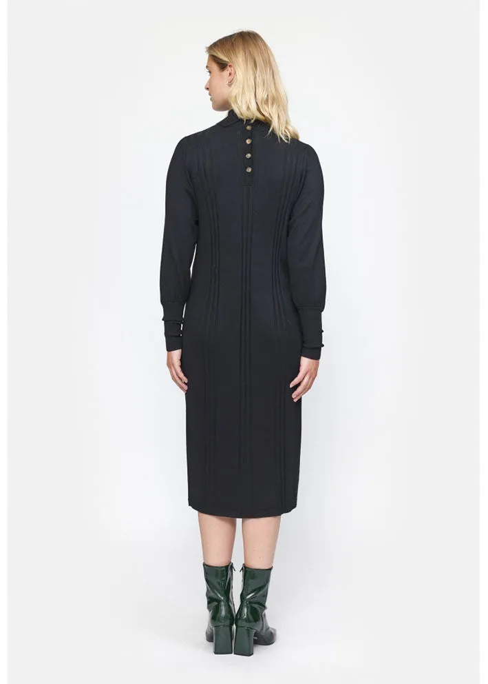 Soft Rebels Morgan Rollneck Dress Knit SR523-201 Kjole - Black