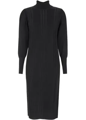 Soft Rebels Morgan Rollneck Dress Knit SR523-201 Kjole - Black