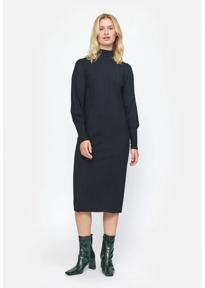 Soft Rebels Morgan Rollneck Dress Knit SR523-201 Kjole - Black