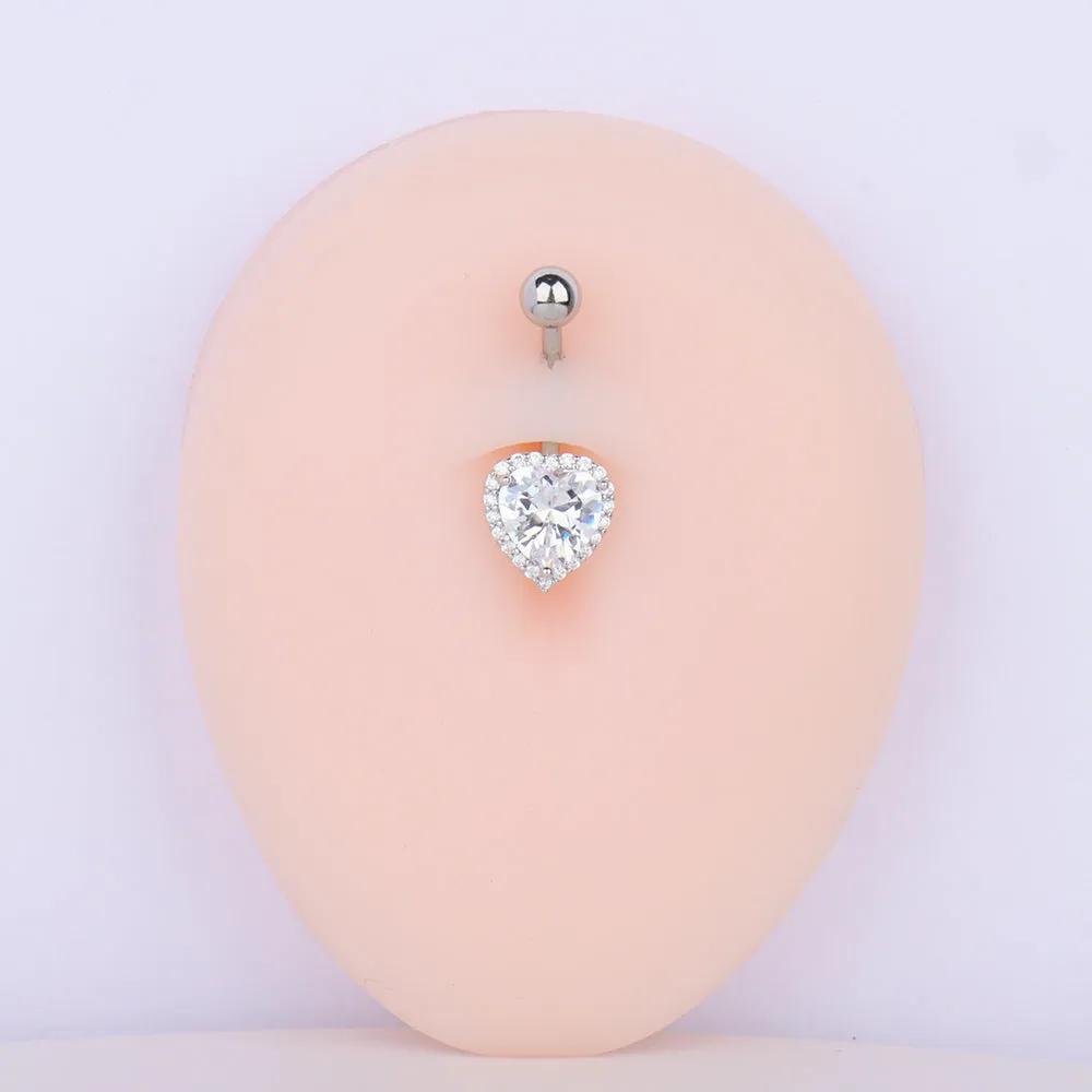 Sparkling Love Belly Ring