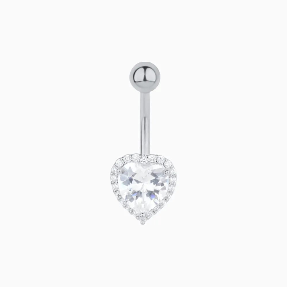 Sparkling Love Belly Ring