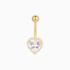 Sparkling Love Belly Ring