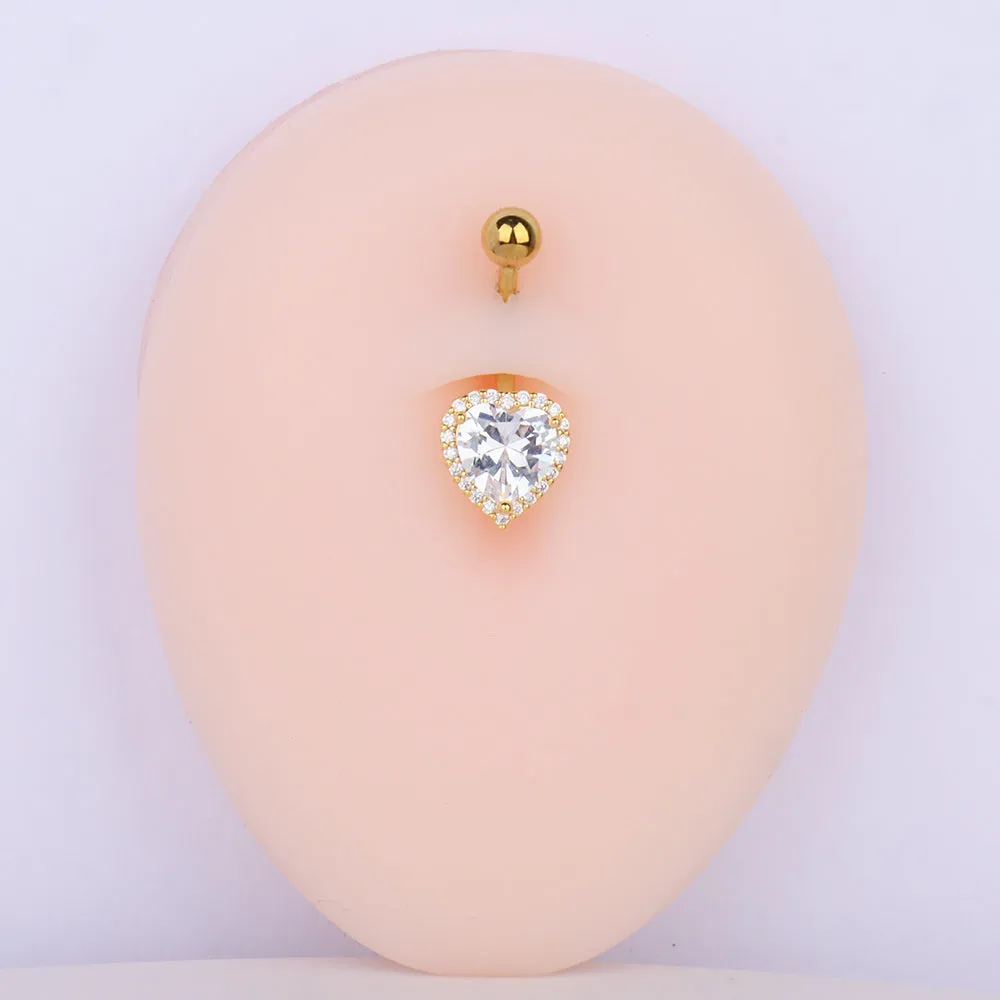 Sparkling Love Belly Ring