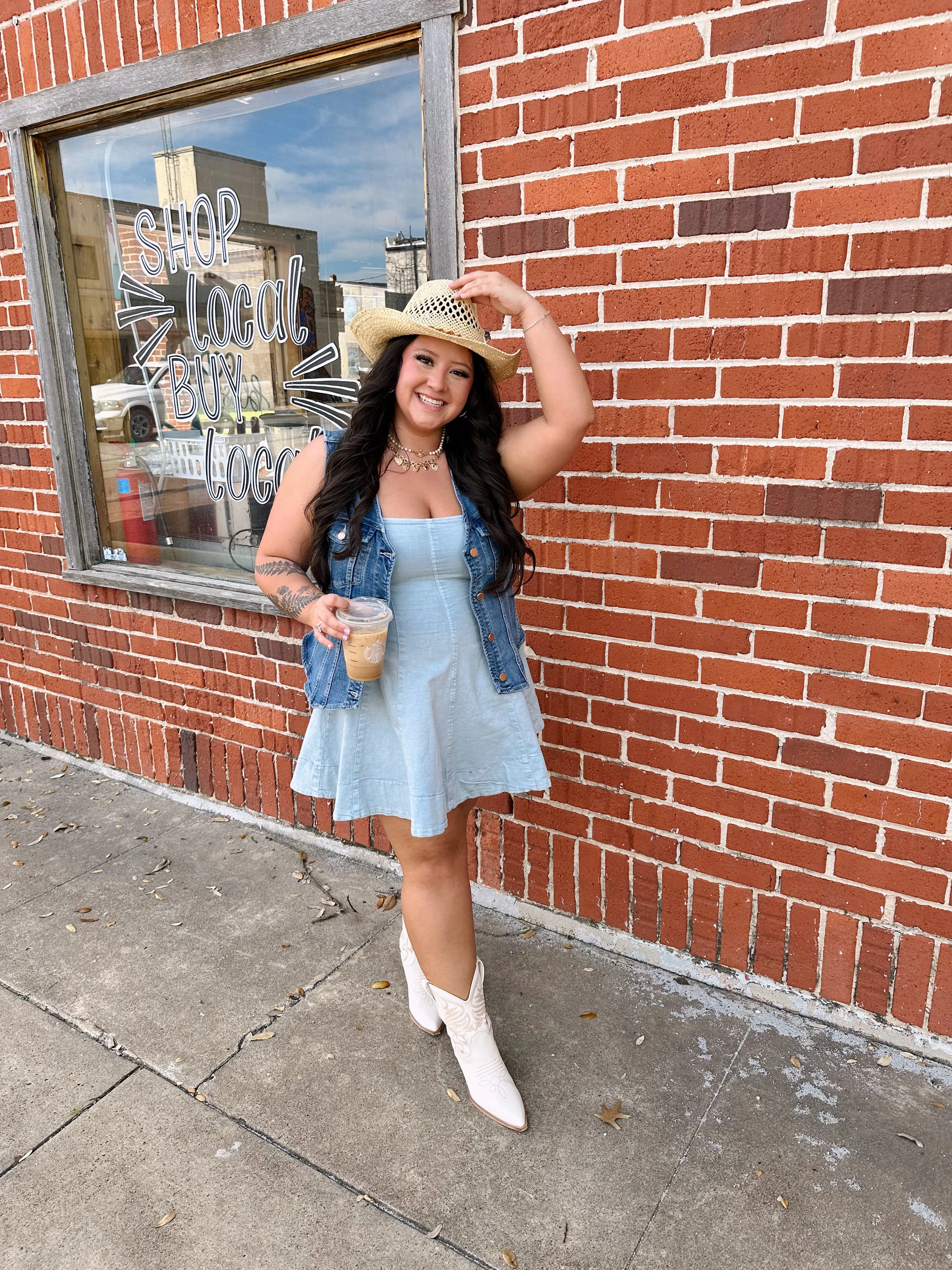 Take Me To A Country Concert Denim Dress