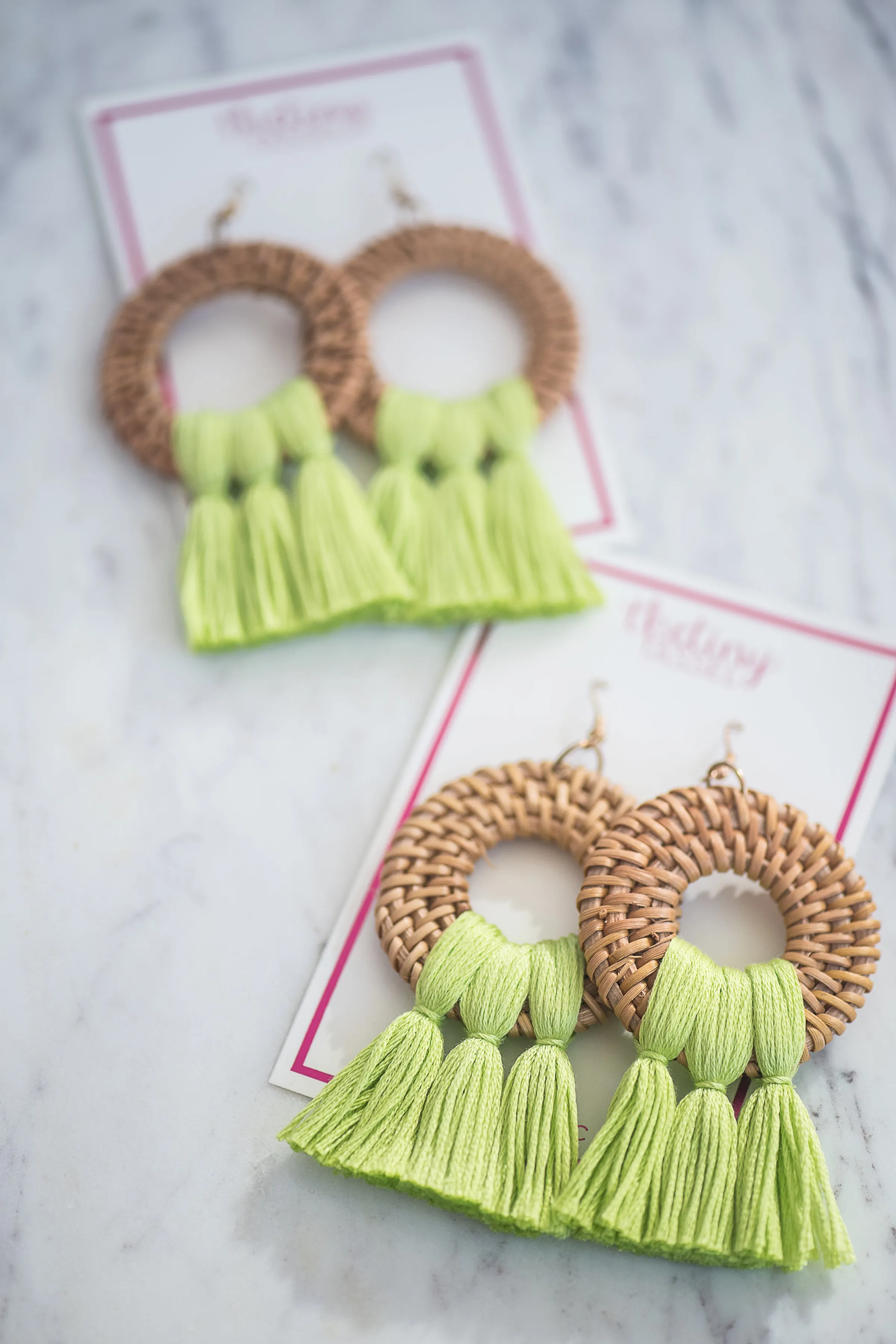 The Dark Crabb Earring in Lime Green