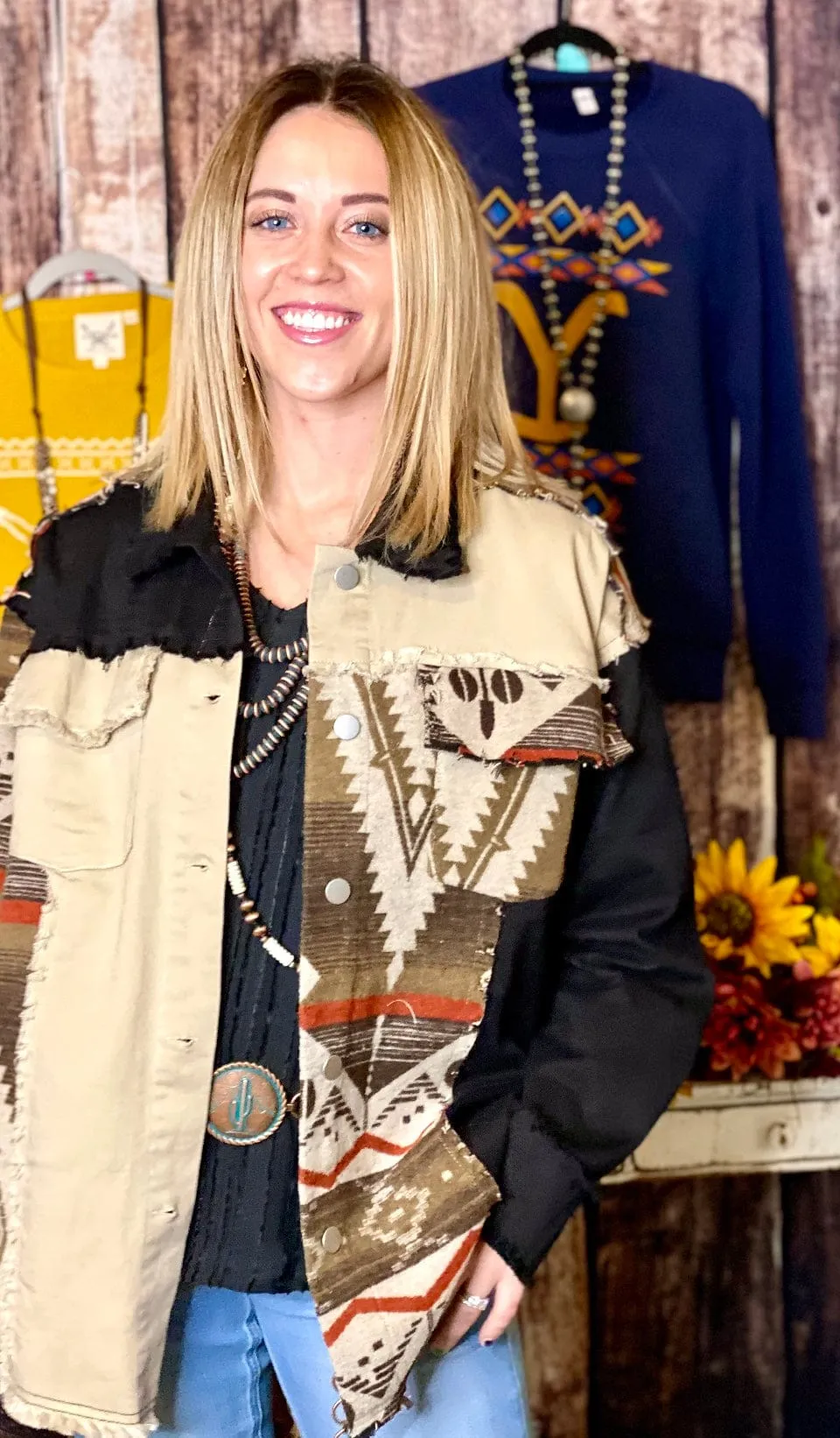 The Fall El Dorado Aztec Shacket Jacket