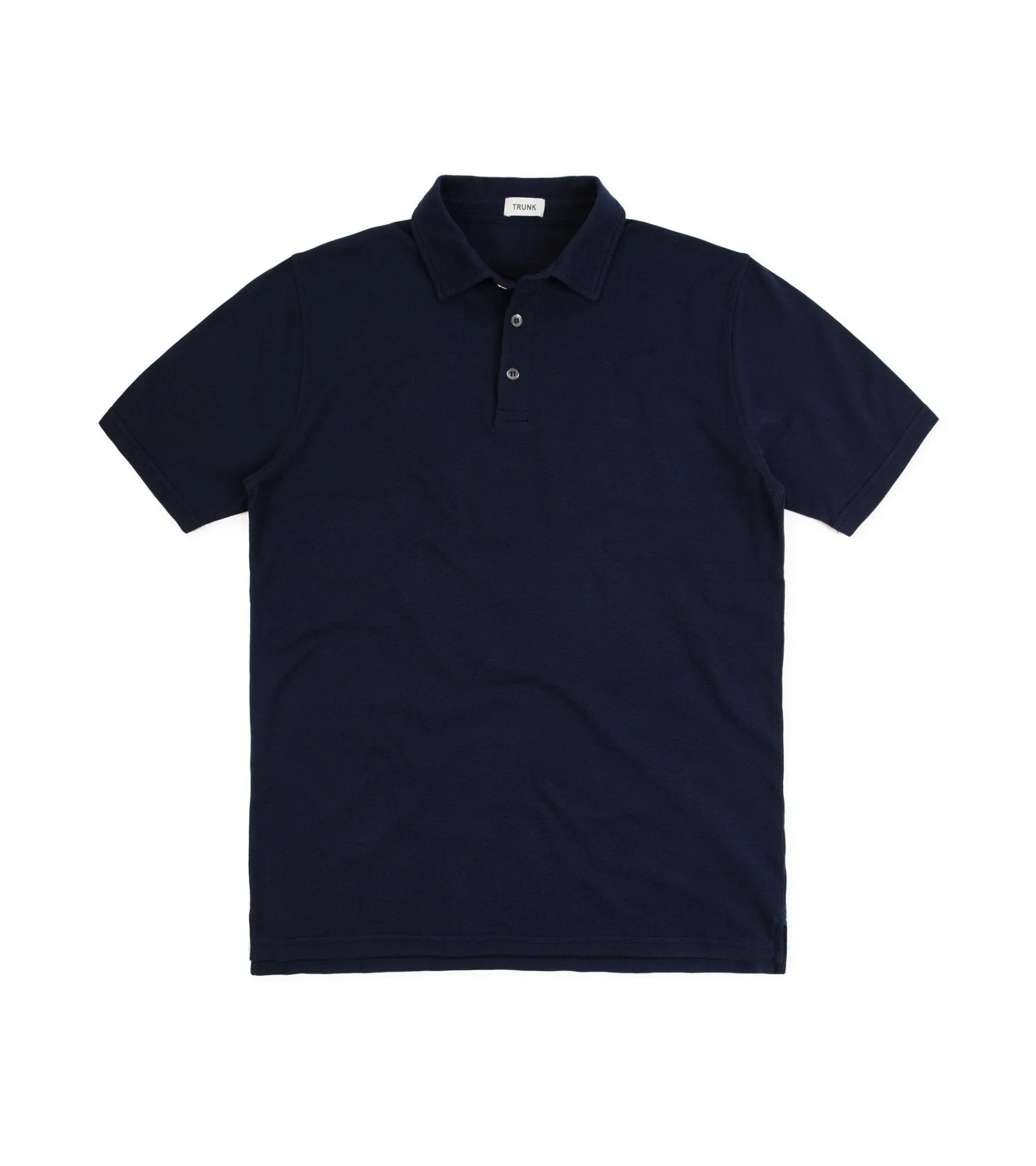 Trunk Moxon Short Sleeve Polo Shirt: Navy