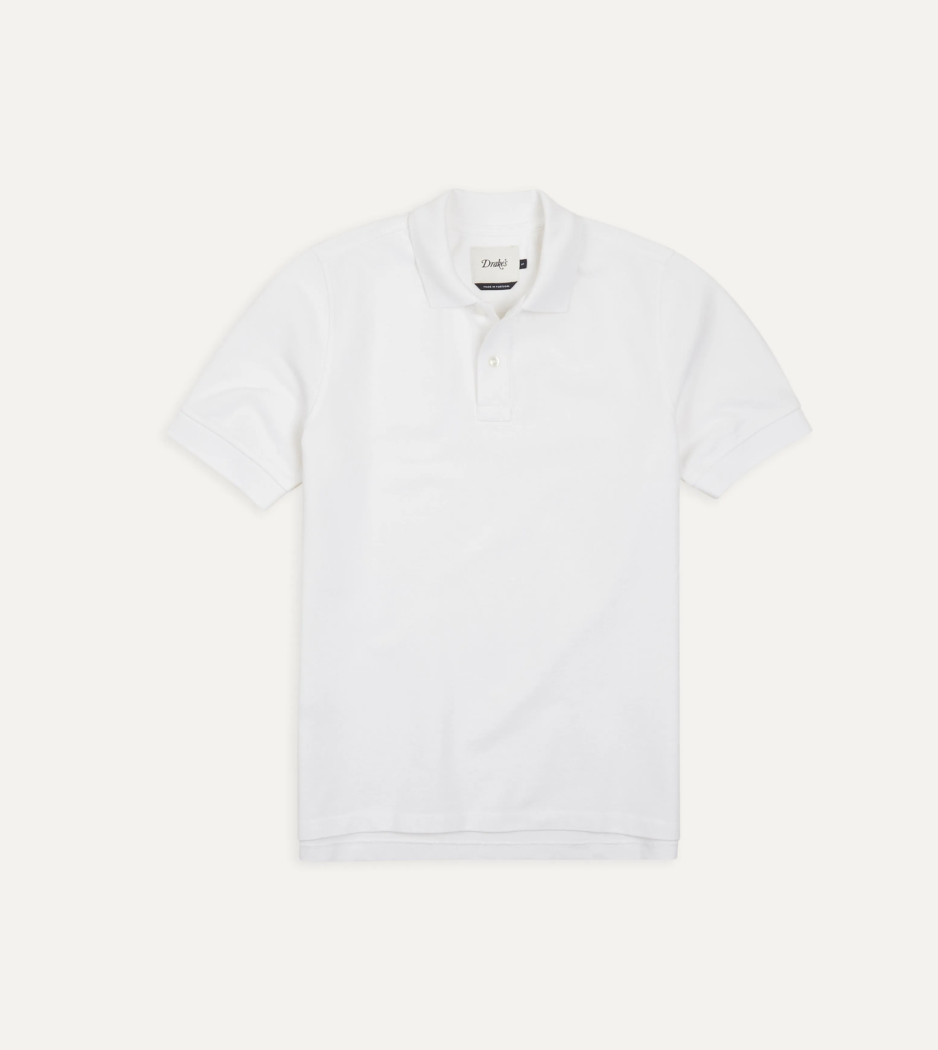 White Piqué Cotton Polo Shirt